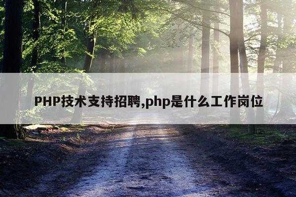 PHP技术支持招聘,php是什么工作岗位