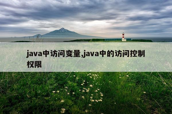 java中访问变量,java中的访问控制权限