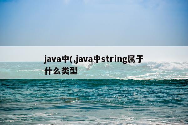 java中(,java中string属于什么类型