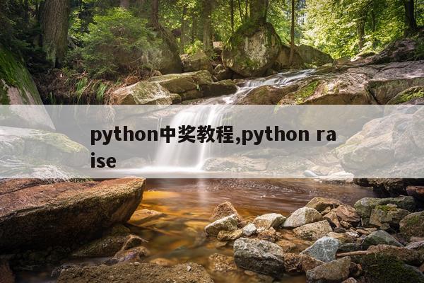 python中奖教程,python raise