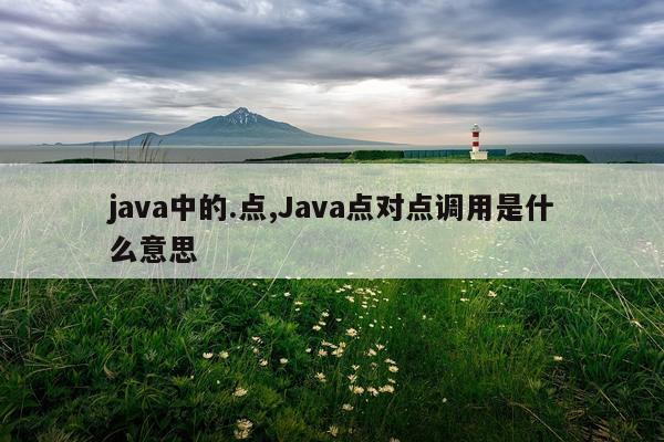 java中的.点,Java点对点调用是什么意思