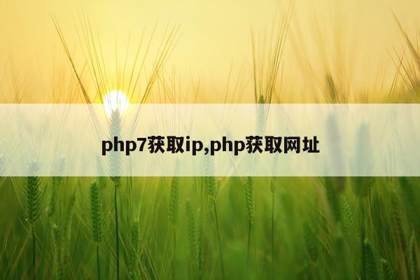 php7获取ip,php获取网址