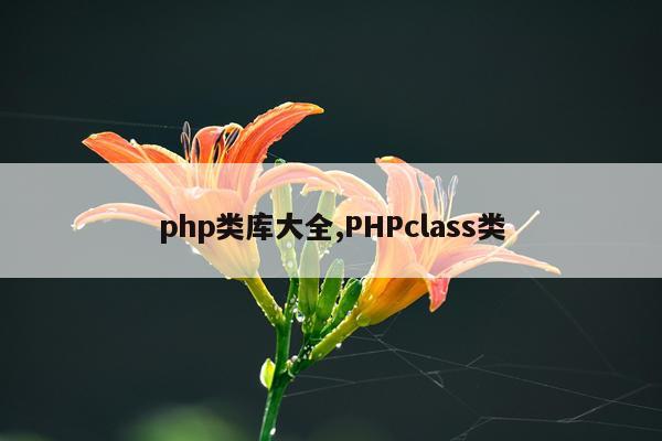 php类库大全,PHPclass类