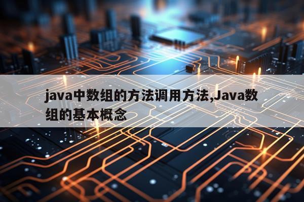 java中数组的方法调用方法,Java数组的基本概念