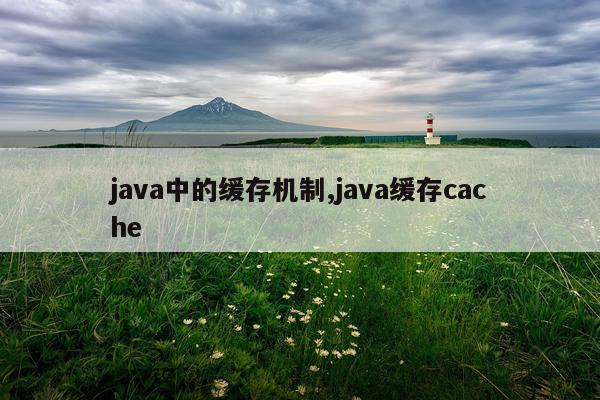 java中的缓存机制,java缓存cache