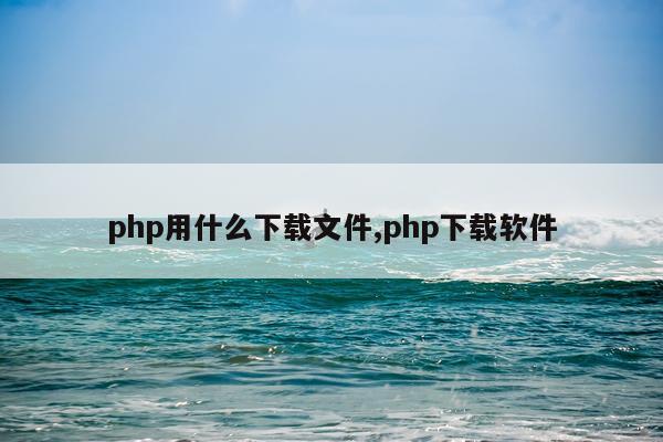 php用什么下载文件,php下载软件