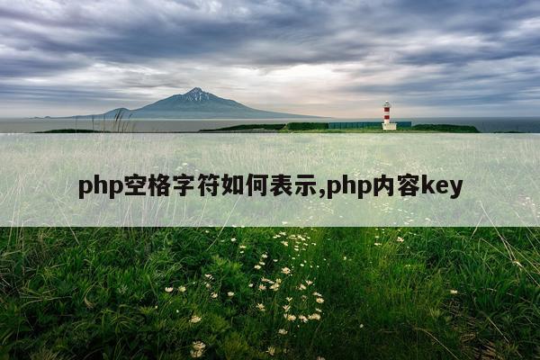 php空格字符如何表示,php内容key
