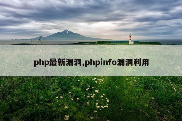 php最新漏洞,phpinfo漏洞利用