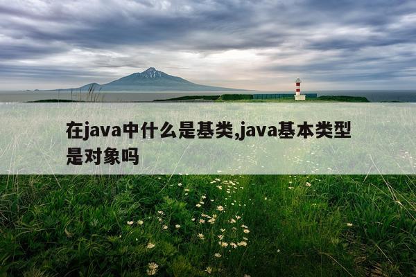 在java中什么是基类,java基本类型是对象吗