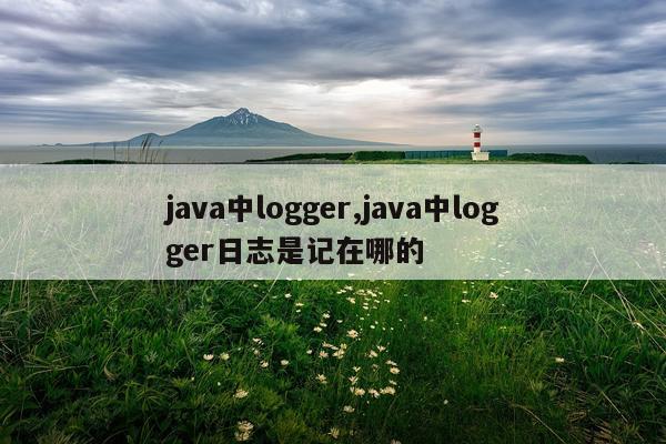 java中logger,java中logger日志是记在哪的
