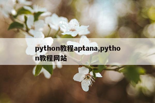 python教程aptana,python教程网站