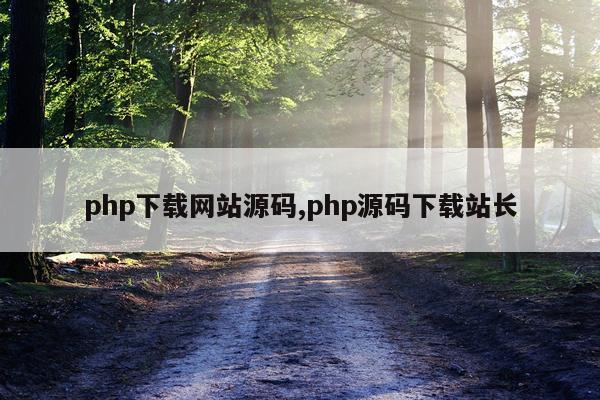 php下载网站源码,php源码下载站长