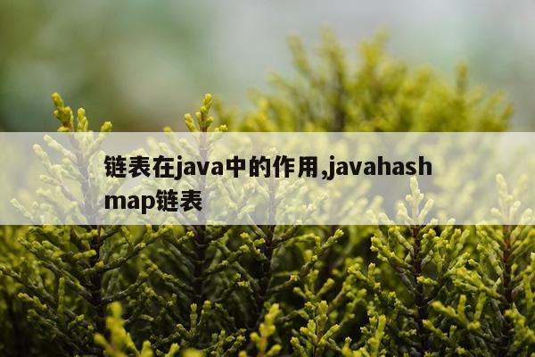 链表在java中的作用,javahashmap链表