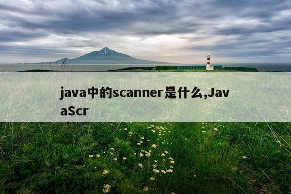 java中的scanner是什么,JavaScr
