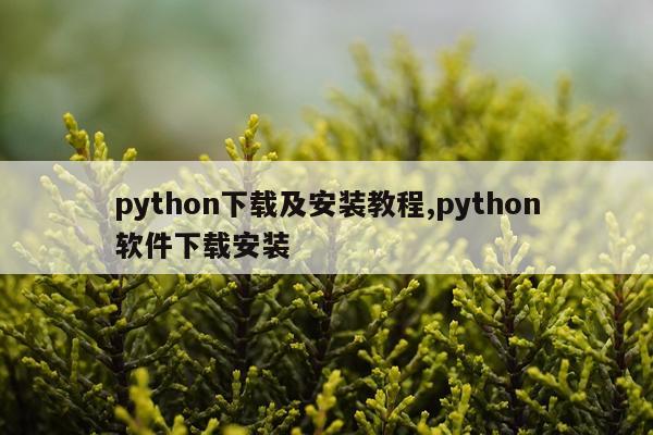 python下载及安装教程,python软件下载安装