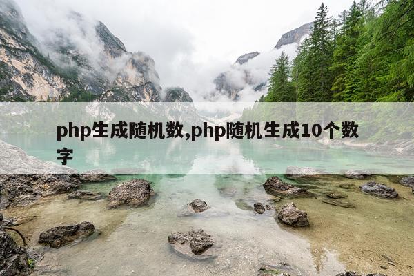 php生成随机数,php随机生成10个数字