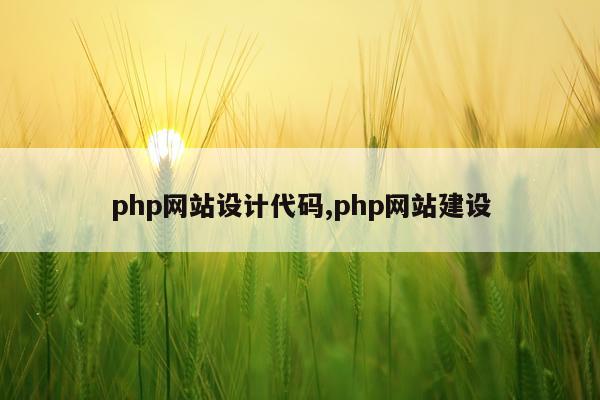 php网站设计代码,php网站建设