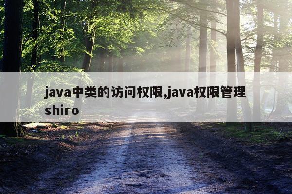 java中类的访问权限,java权限管理shiro