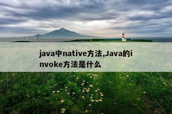 java中native方法,Java的invoke方法是什么