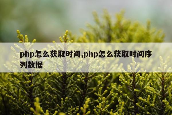php怎么获取时间,php怎么获取时间序列数据