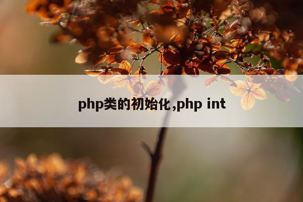 php类的初始化,php int