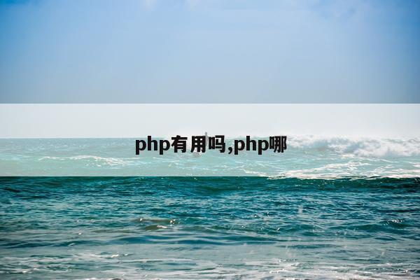 php有用吗,php哪