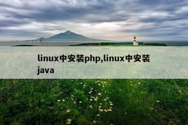 linux中安装php,linux中安装java