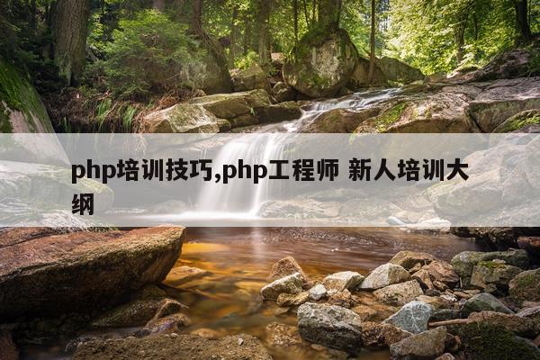 php培训技巧,php工程师 新人培训大纲