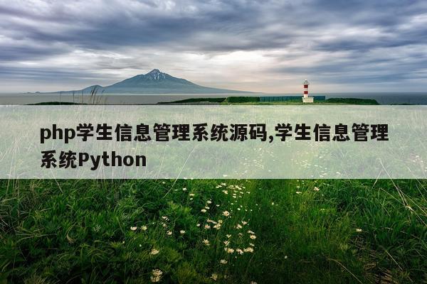 php学生信息管理系统源码,学生信息管理系统Python