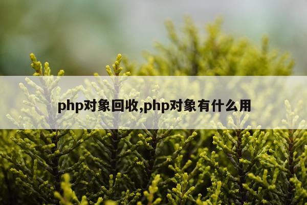 php对象回收,php对象有什么用