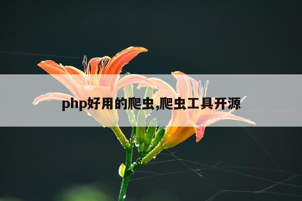 php好用的爬虫,爬虫工具开源