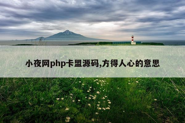 小夜网php卡盟源码,方得人心的意思