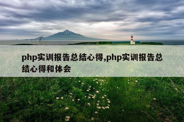 php实训报告总结心得,php实训报告总结心得和体会