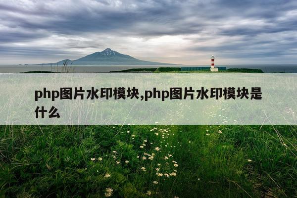 php图片水印模块,php图片水印模块是什么