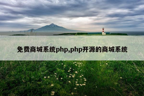 免费商城系统php,php开源的商城系统