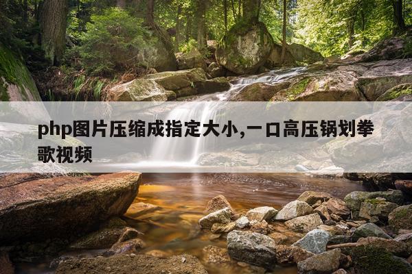 php图片压缩成指定大小,一口高压锅划拳歌视频