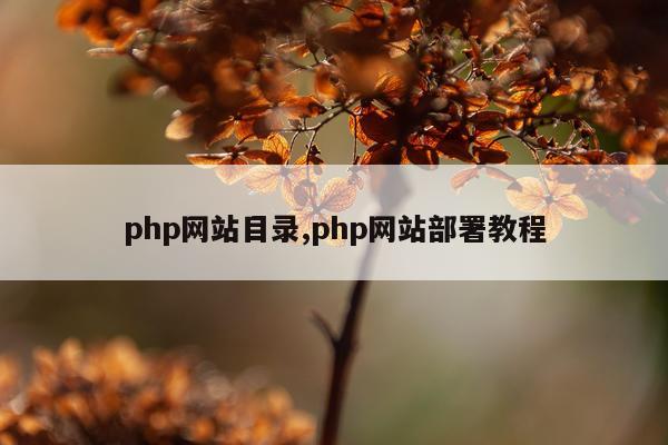 php网站目录,php网站部署教程