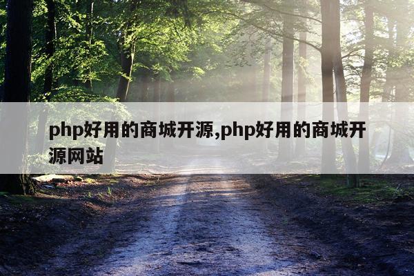 php好用的商城开源,php好用的商城开源网站