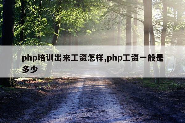 php培训出来工资怎样,php工资一般是多少