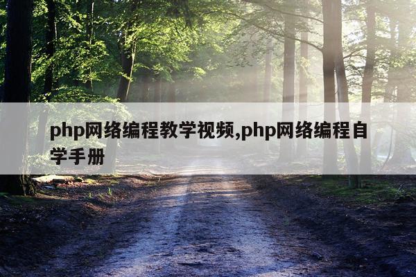 php网络编程教学视频,php网络编程自学手册