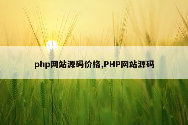 php网站源码价格,PHP网站源码