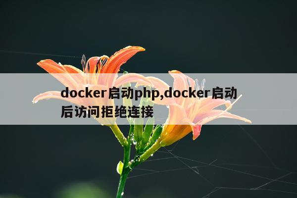docker启动php,docker启动后访问拒绝连接