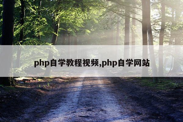 php自学教程视频,php自学网站