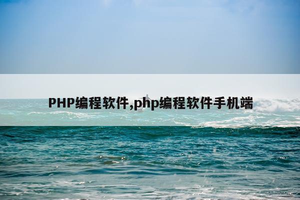 PHP编程软件,php编程软件手机端