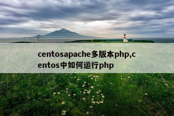 centosapache多版本php,centos中如何运行php