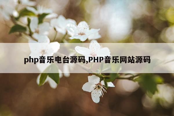 php音乐电台源码,PHP音乐网站源码
