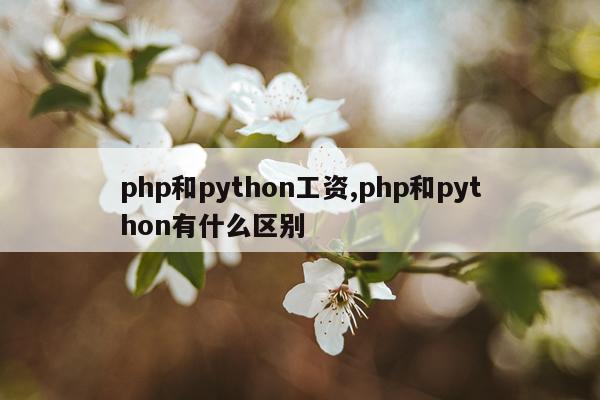 php和python工资,php和python有什么区别