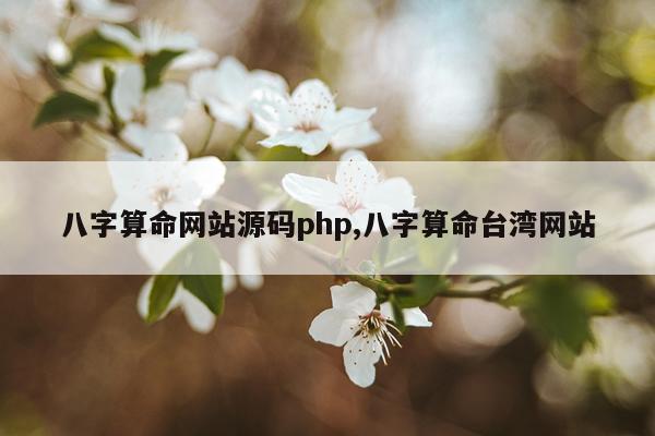 八字算命网站源码php,八字算命台湾网站