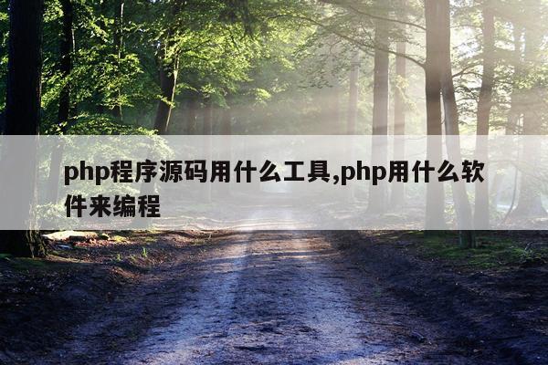 php程序源码用什么工具,php用什么软件来编程