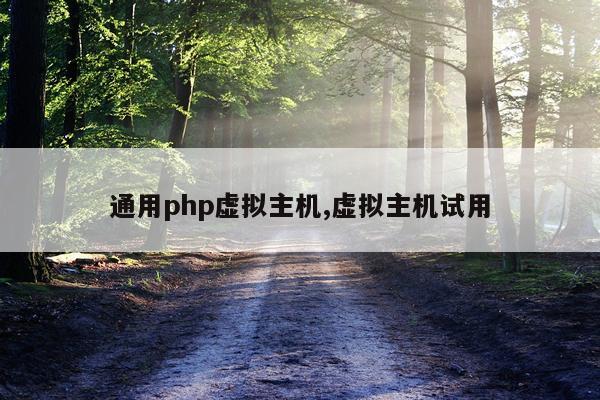 通用php虚拟主机,虚拟主机试用